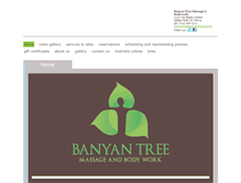 Tablet Screenshot of banyantreemassage.com